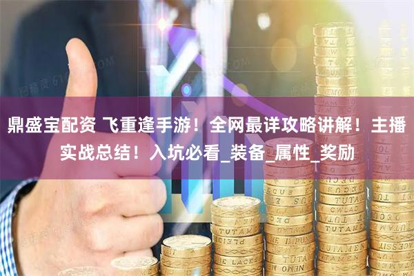 鼎盛宝配资 飞重逢手游!全网最详攻略讲解!主播实战总结!入坑必看_装备_属性_奖励