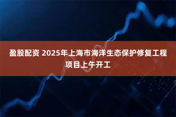 盈股配资 2025年上海市海洋生态保护修复工程项目上午开工